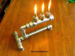 Настольная лампа сантехника своими руками (маслянная)