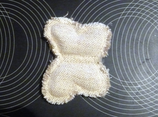 Винтажные бабочки из мешковины Винтажные бабочки из мешковины