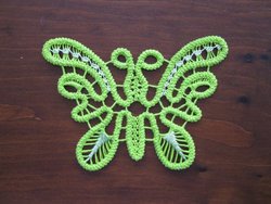 Бабочка в технике шитое кружево. Редкие рукоделия