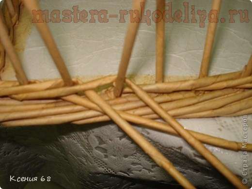 Мастер-класс по плетению из газет. Поднос с фанерным дном Мастер-класс по плетению из газет. Поднос с фанерным дном