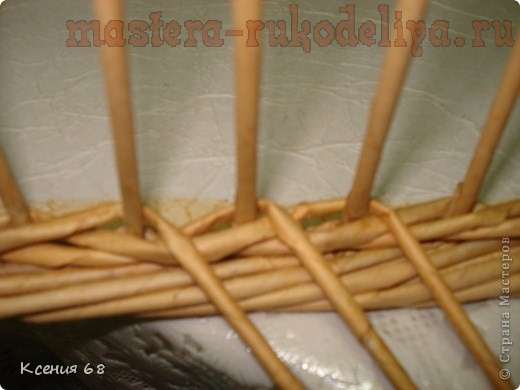 Мастер-класс по плетению из газет. Поднос с фанерным дном Мастер-класс по плетению из газет. Поднос с фанерным дном