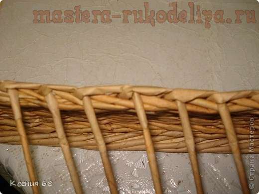 Мастер-класс по плетению из газет. Поднос с фанерным дном Мастер-класс по плетению из газет. Поднос с фанерным дном