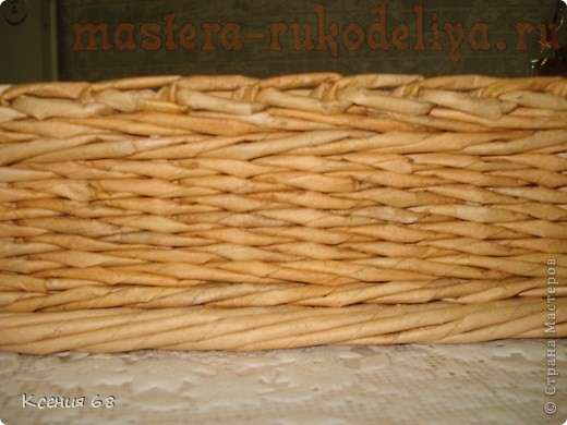 Мастер-класс по плетению из газет. Поднос с фанерным дном Мастер-класс по плетению из газет. Поднос с фанерным дном