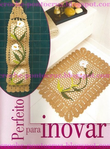 Подборка вязанных комплектов для ванной Подборка вязанных комплектов для ванной