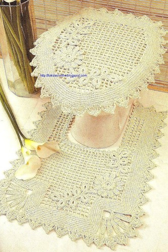 Подборка вязанных комплектов для ванной Подборка вязанных комплектов для ванной