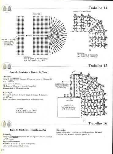 Подборка вязанных комплектов для ванной Подборка вязанных комплектов для ванной