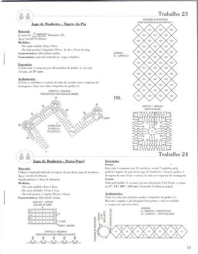 Подборка вязанных комплектов для ванной Подборка вязанных комплектов для ванной