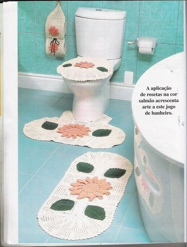 Подборка вязанных комплектов для ванной Подборка вязанных комплектов для ванной