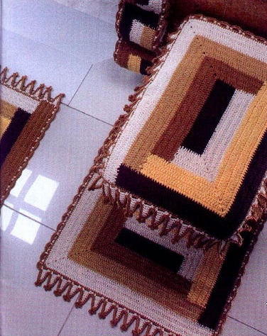 Подборка вязанных комплектов для ванной Подборка вязанных комплектов для ванной