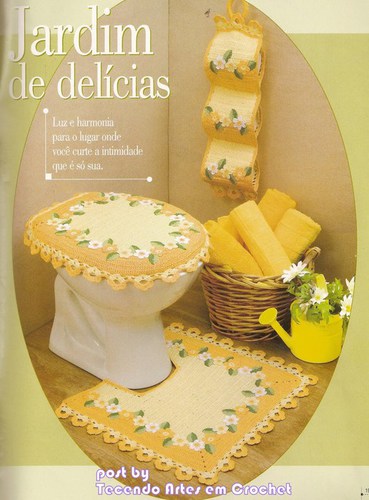 Подборка вязанных комплектов для ванной Подборка вязанных комплектов для ванной