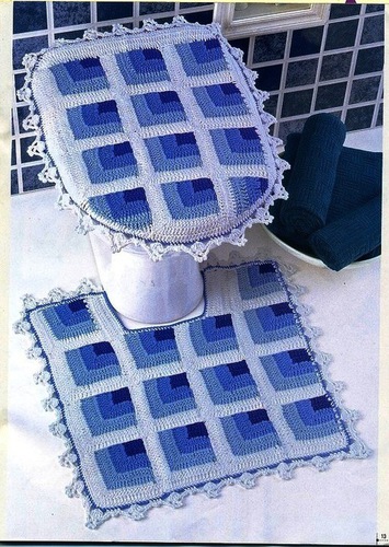 Подборка вязанных комплектов для ванной Подборка вязанных комплектов для ванной