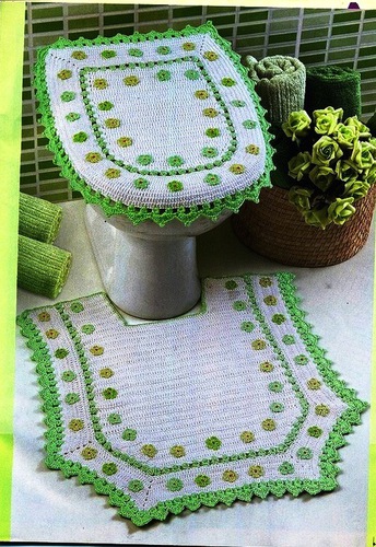 Подборка вязанных комплектов для ванной Подборка вязанных комплектов для ванной