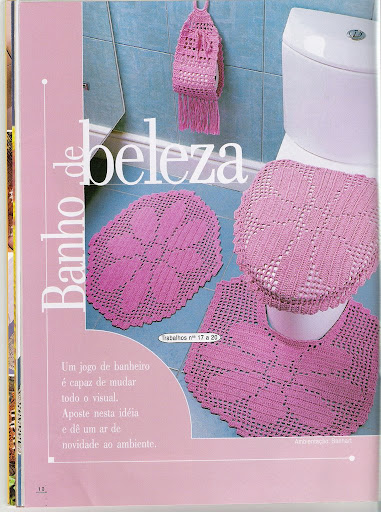 Подборка вязанных комплектов для ванной Подборка вязанных комплектов для ванной