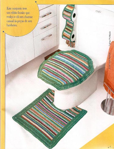 Подборка вязанных комплектов для ванной Подборка вязанных комплектов для ванной