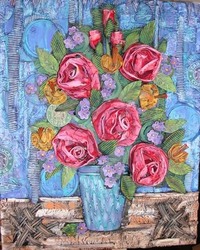 Картина из бумажных стаканчиков