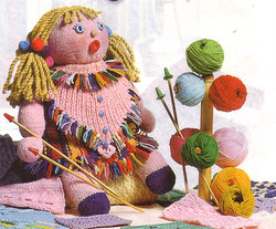 Вязаная кукла спицами