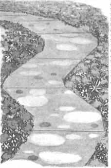 Бетонные узоры на13;10;дорожках