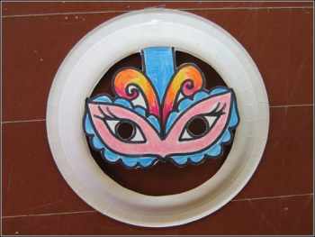 Маски из бумажных тарелок