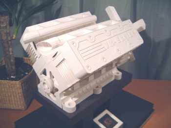 Действующая модель двигателя из бумаги