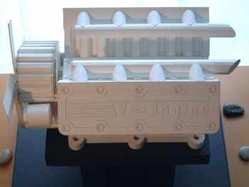 Действующая модель двигателя из бумаги